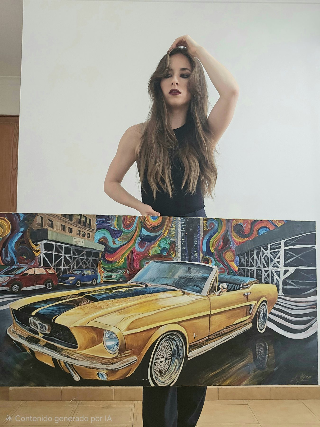 Pintura original de Mustang